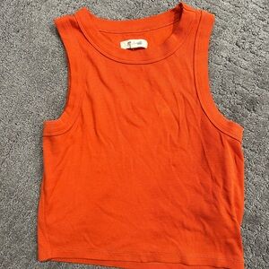 Orange Sleeveless Top